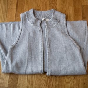 Anthropologie Dannah Swing Vest by Moth in grey